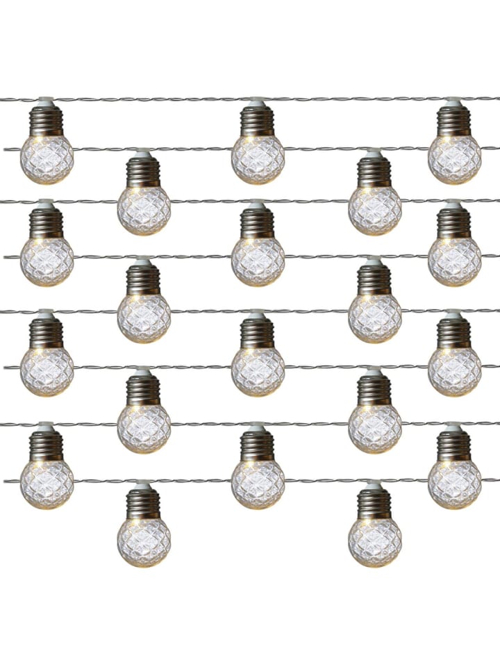 MARELIDA LED Solar Lichterkette  20 Kristallkugeln Lichtsensor L: 3,8m in transparent günstig kaufen onesize