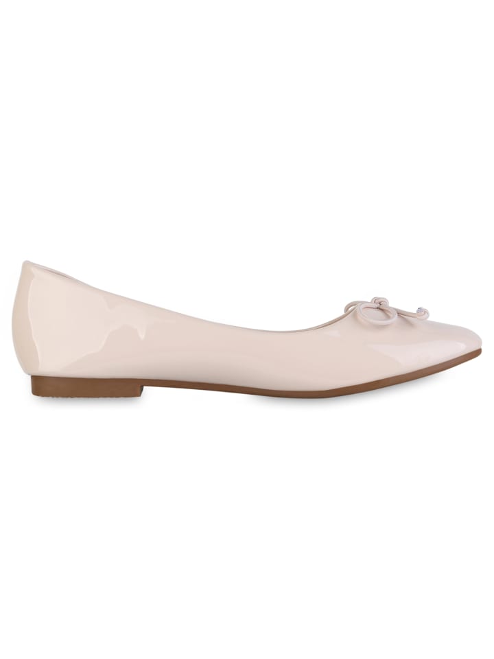 VAN HILL Klassische Ballerinas Adelaide in Beige Lack günstig kaufen