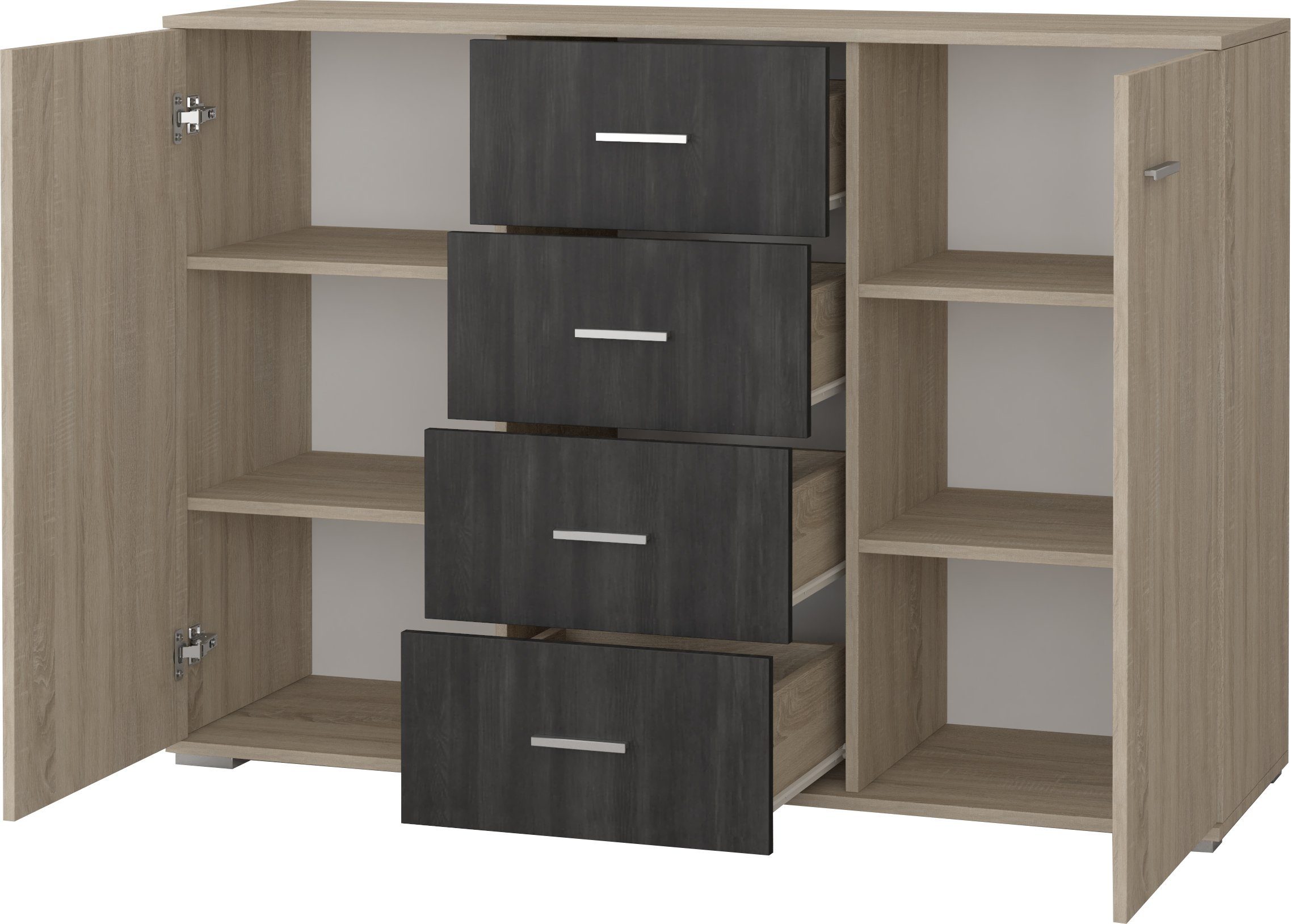 Polini Home Komplettschlafzimmer Schlafzimmer-Set 4-tlg 
