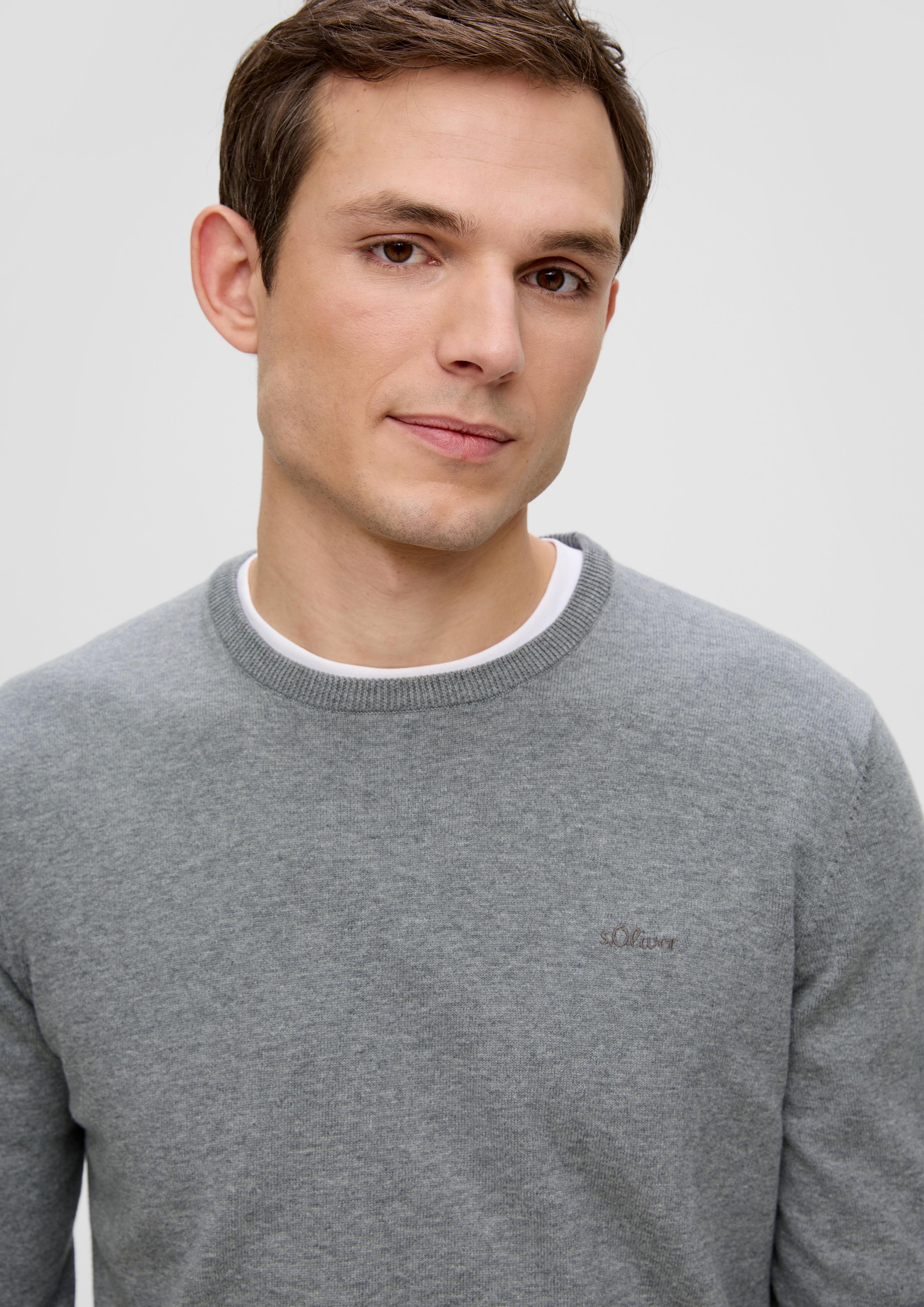 Strickpullover mit Logo-Stickerei  2143173-92W0