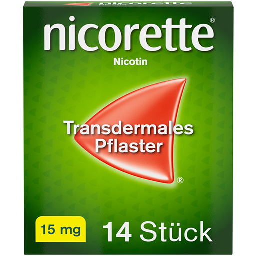 NICORETTE TX Pflaster 15 mg  14 St  Pflaster, transdermal