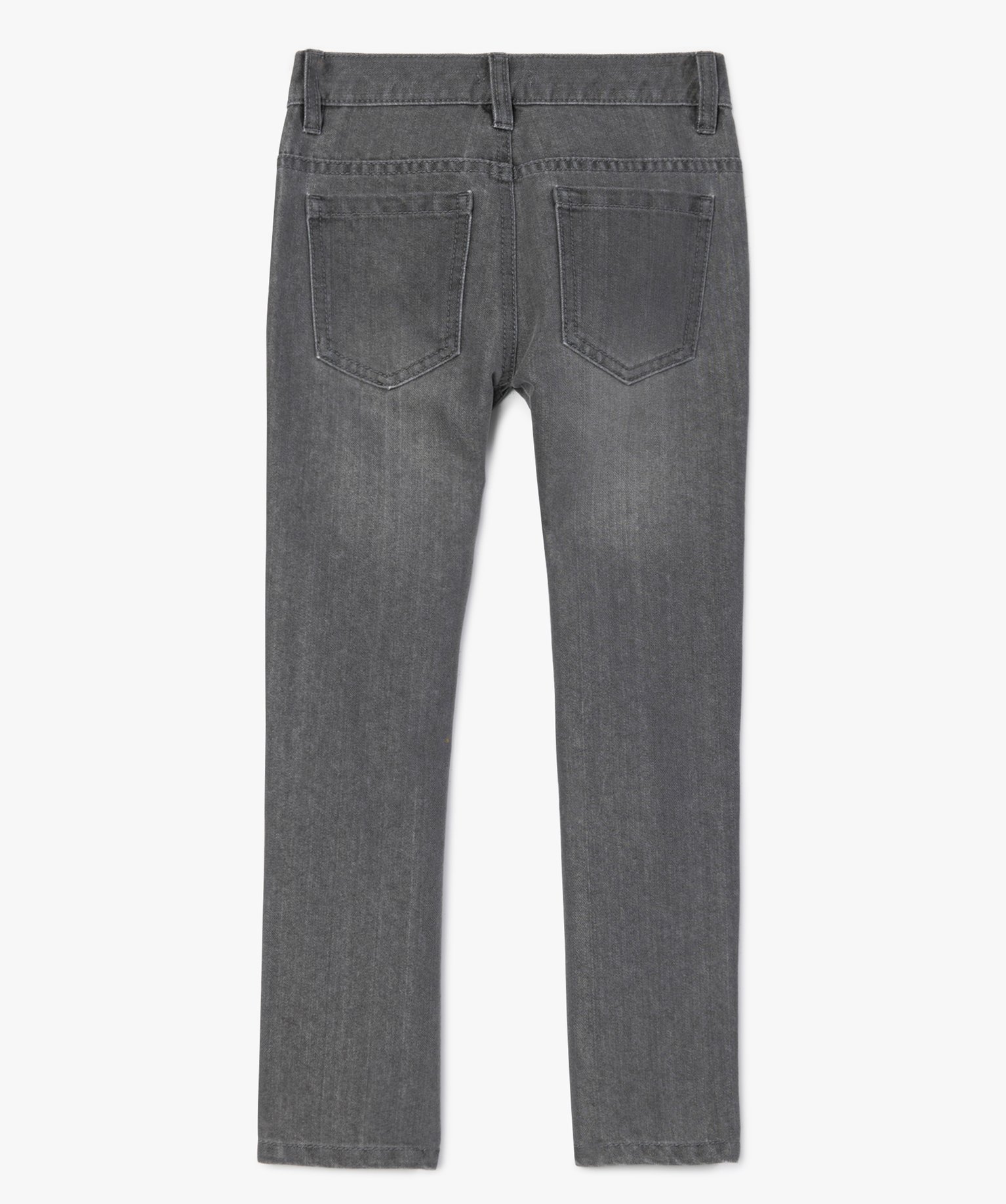 Jean Garçon coupe Regular cinq poches grey | GEMO