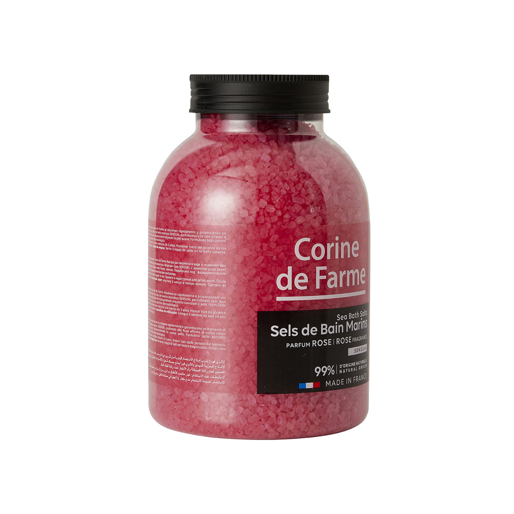 corine de farme Sels de bain marins sensual - Rose Sels de bain