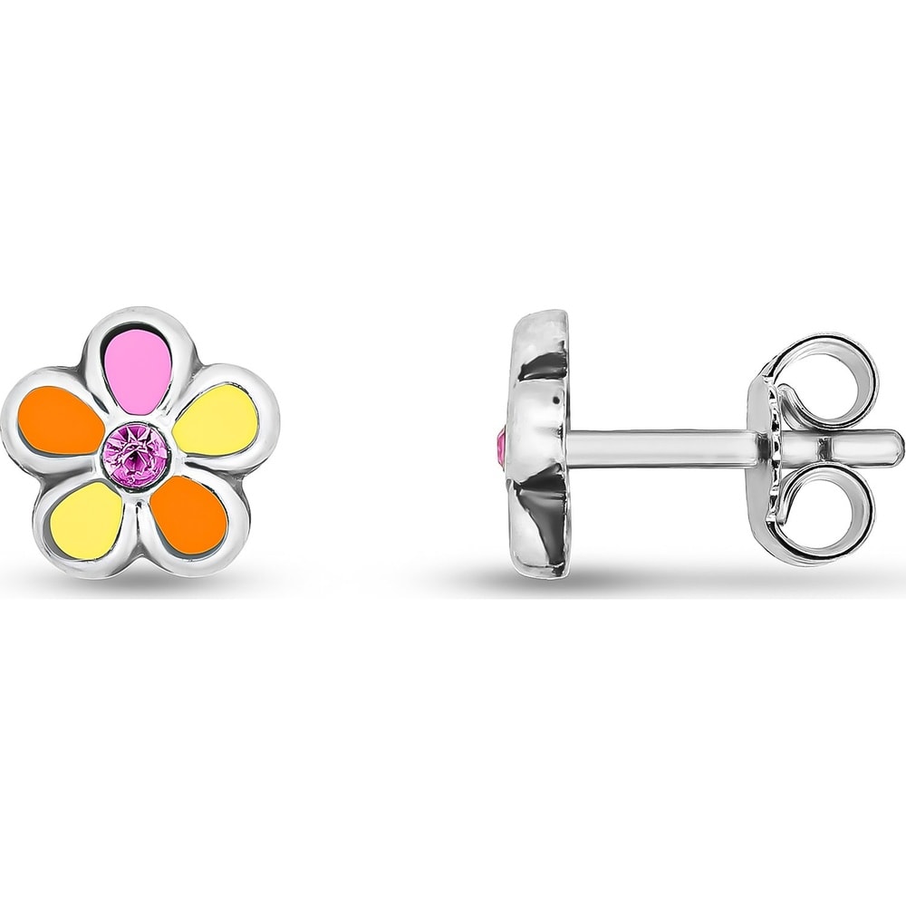FAVS Boucles d'oreilles à fermoir à poussette 925 Argent Boucles d'oreilles