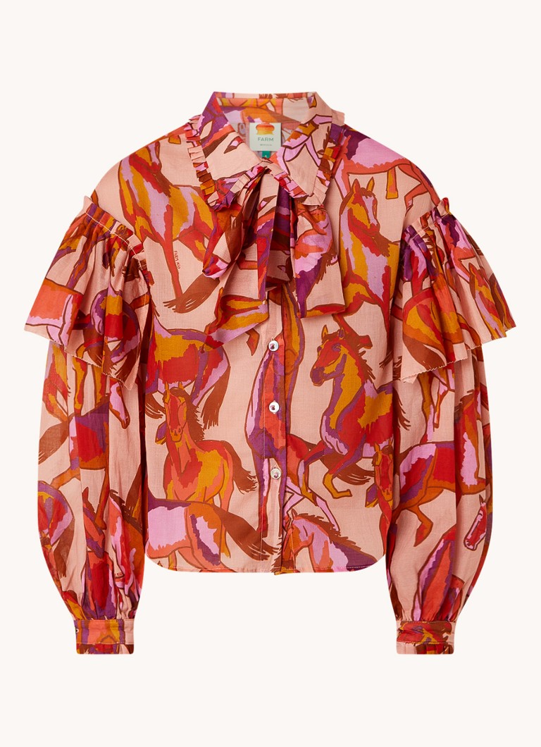 Farm Rio  Blouse met print en volant