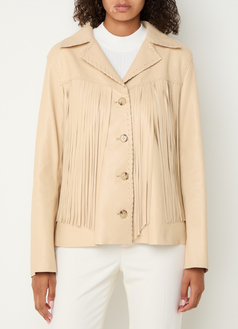 Jachetă din piele de miel Ralph Lauren Fleck