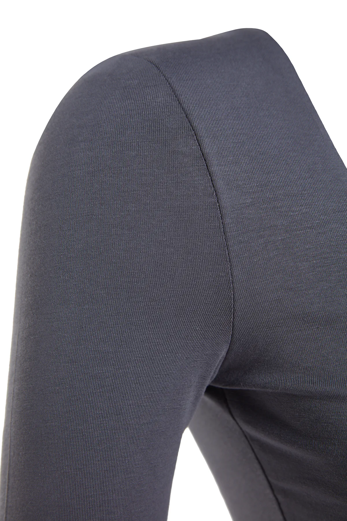 Trendyol Collection  Anthrazitfarbene Strickbluse aus Baumwolle mit quadratischem Kragen und regulärer Passform TWOAW24BZ00016