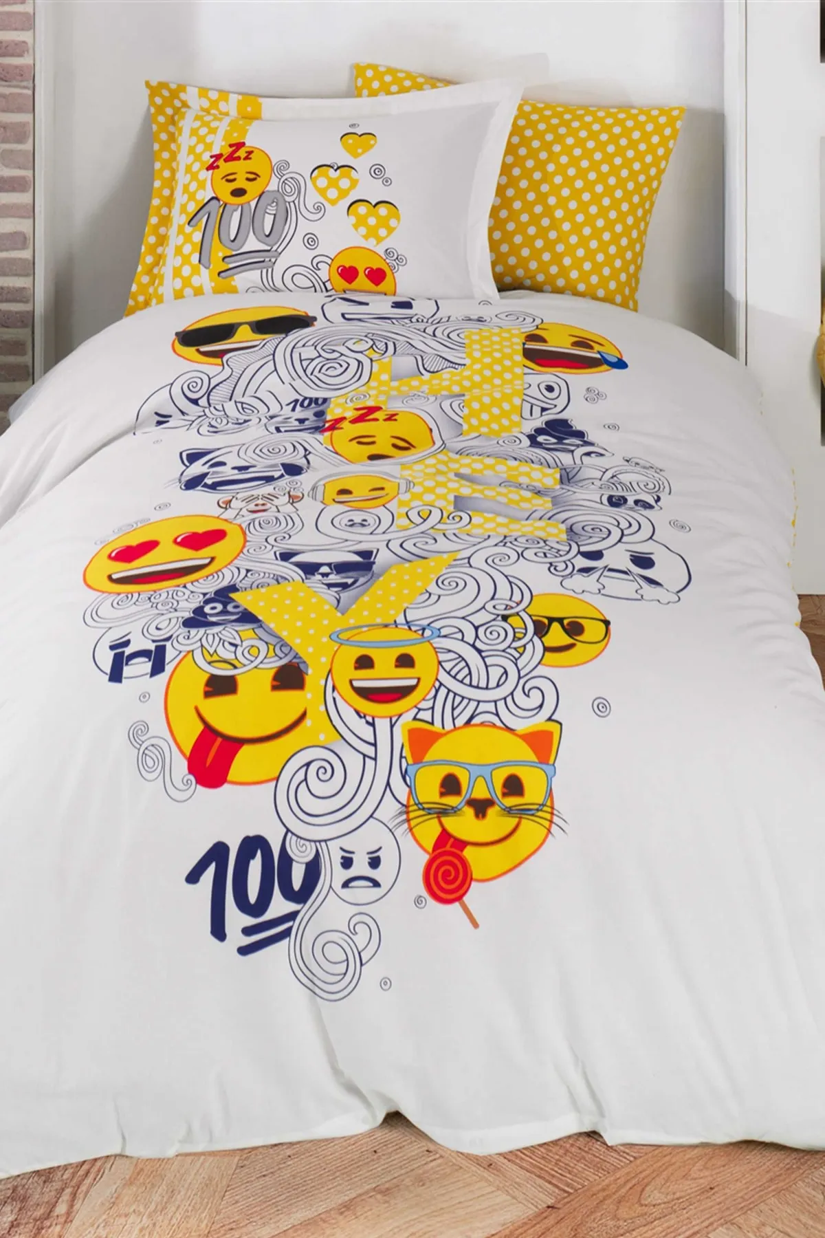Hobby  Emoji-Party-Bettbezug-Set für Kinder