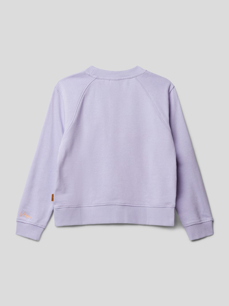 Sweatshirt mit Motiv-Stitching Modell 'NIANNE' in flieder