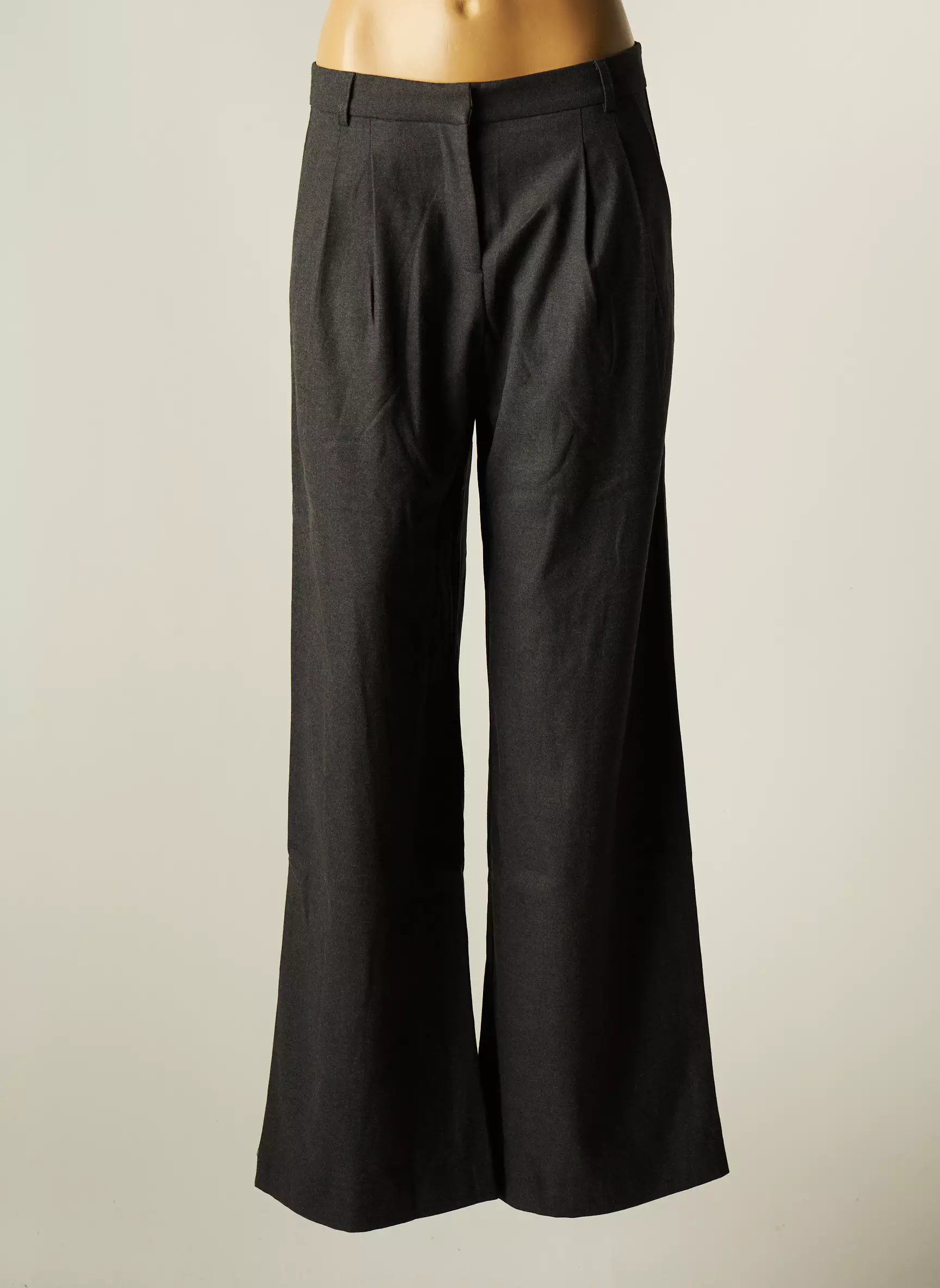 La Petite Etoile Pantalons Droits Femme couleur gris