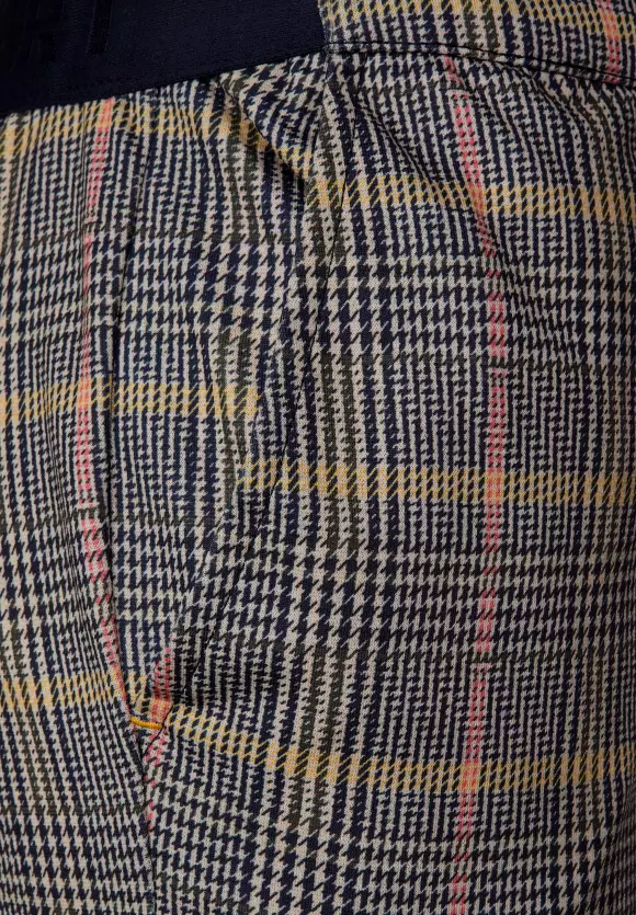 CECIL Casual Fit Hose in Glencheck