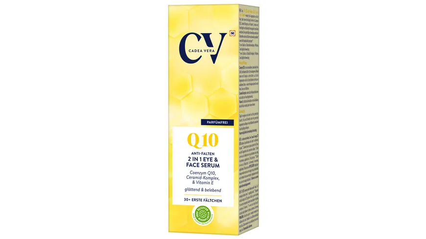 CV Q10 Anti-Falten 2 in 1 Eye & Face Serum 30 ml