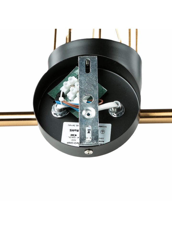 Licht-Erlebnisse Wandlampe in Schwarz Gold günstig kaufen onesize