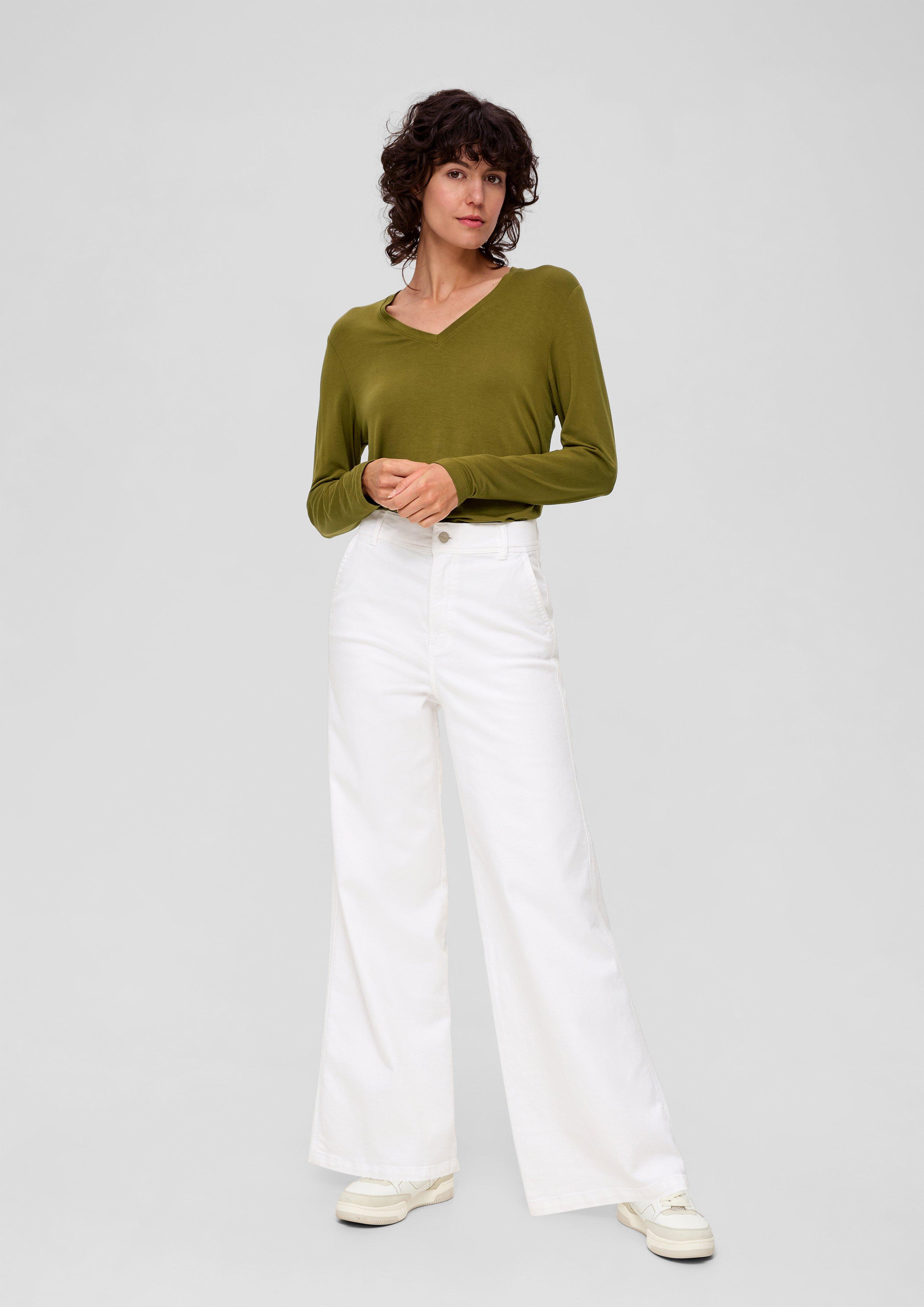 Longsleeve mit V-Neck  2138967-7734