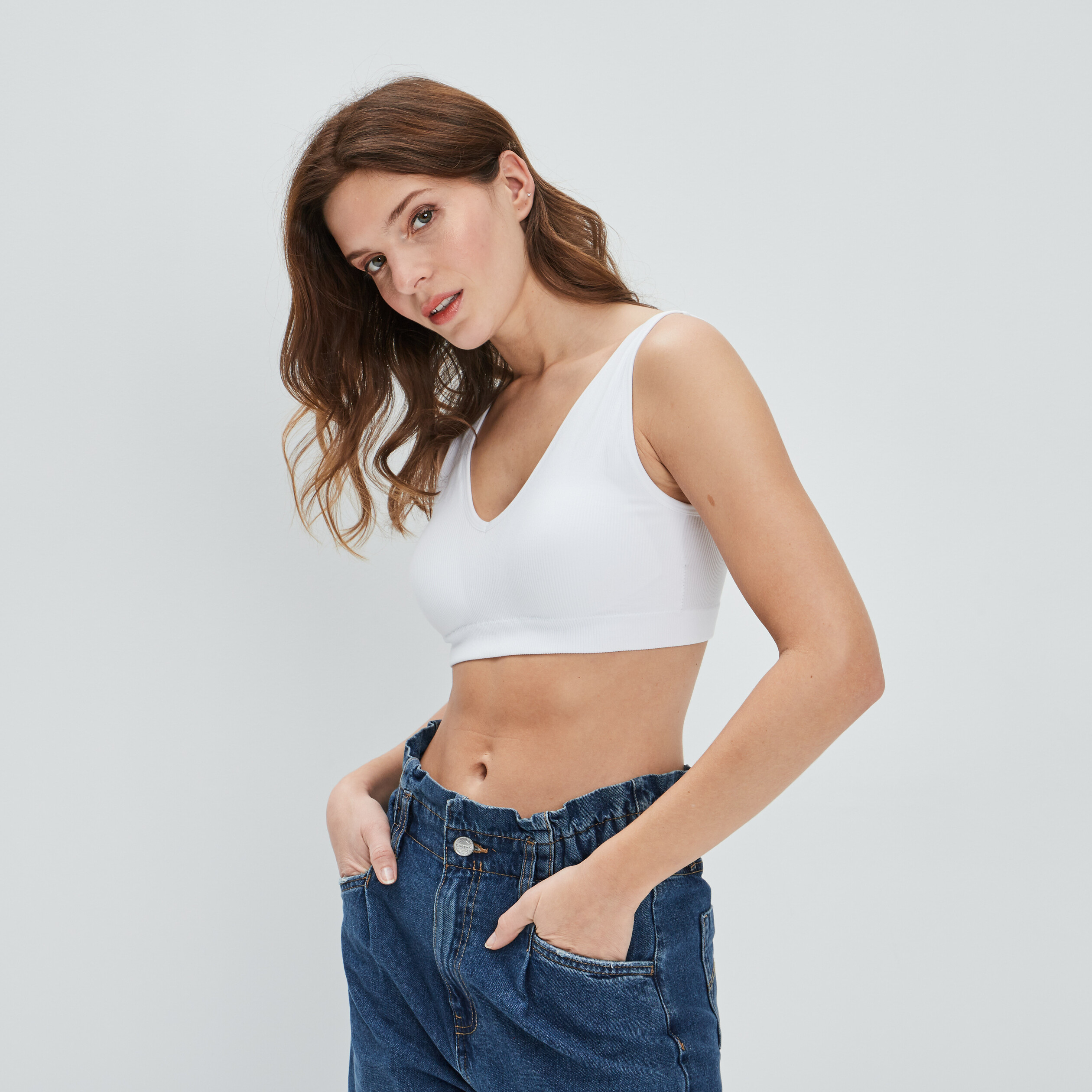 Soutien-gorge brassière blanc femme | La Halle