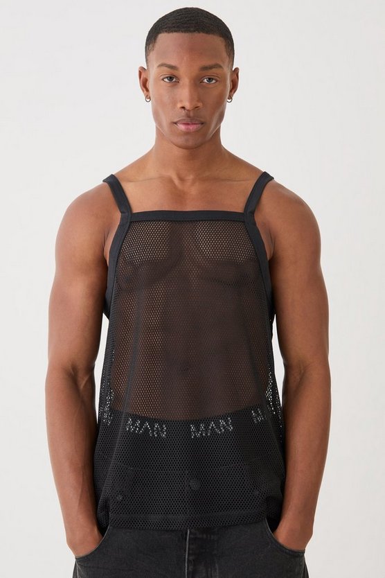 Oversize Mesh-Tanktop