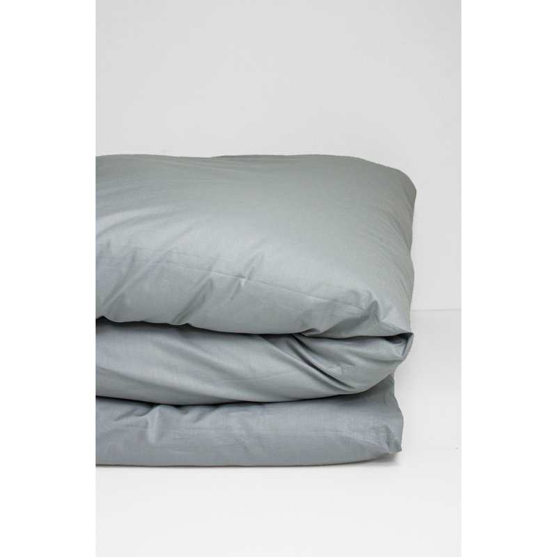 Housse de couette unie en Coton Bio pour lit 1 personne