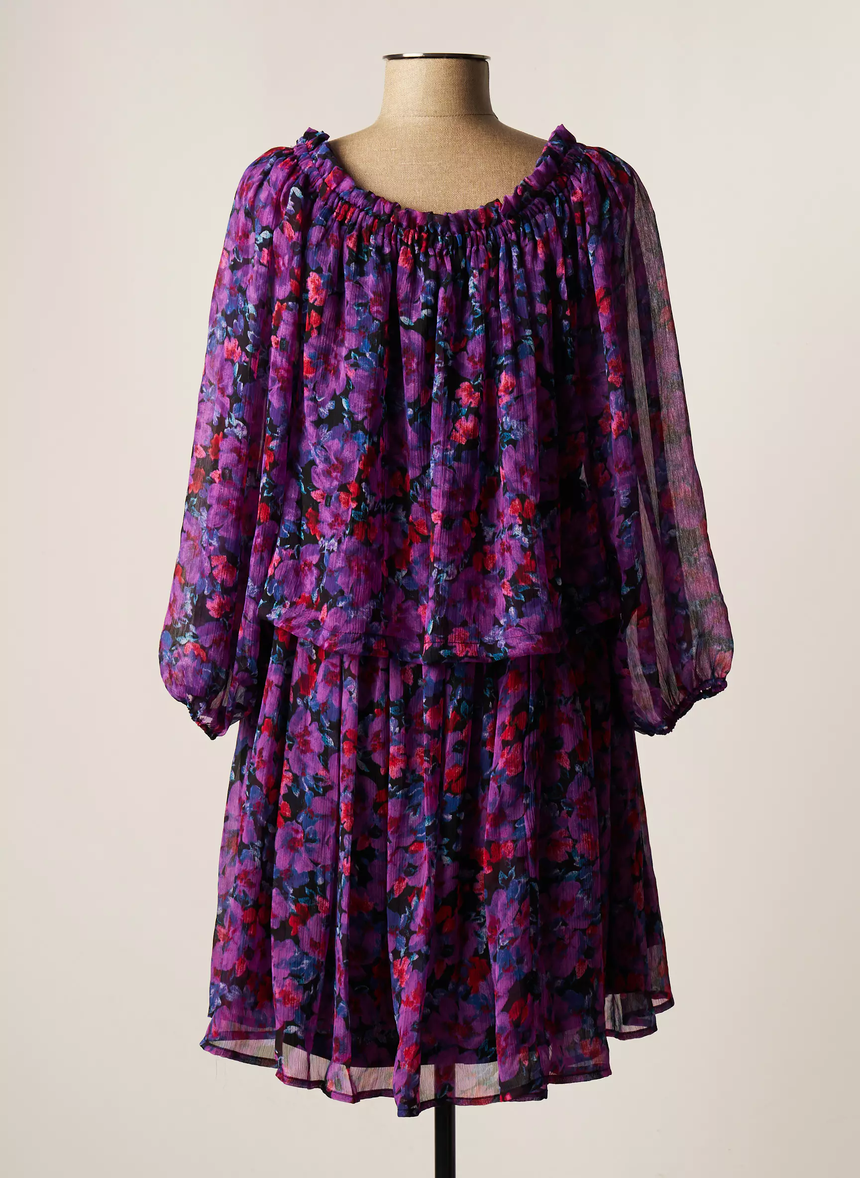 Vila Robes Mi Longues Femme couleur violet