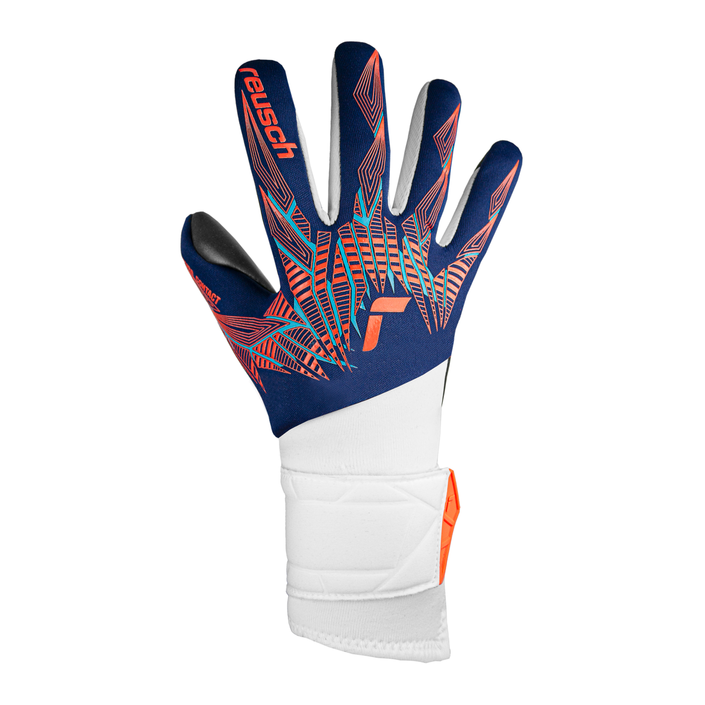 Reusch Pure Contact Silver TW-Handschuhe Blau Orange Schwarz F4848