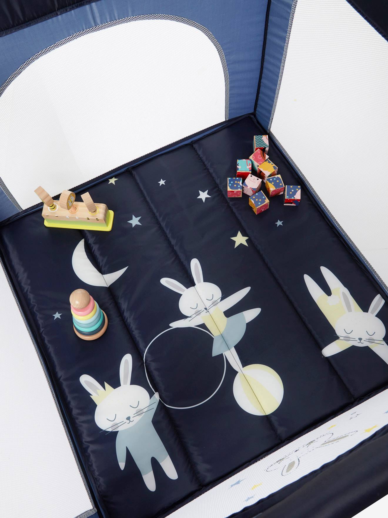 Vertbaudet Baby Reise-Laufgitter BABY'PARK - marine
