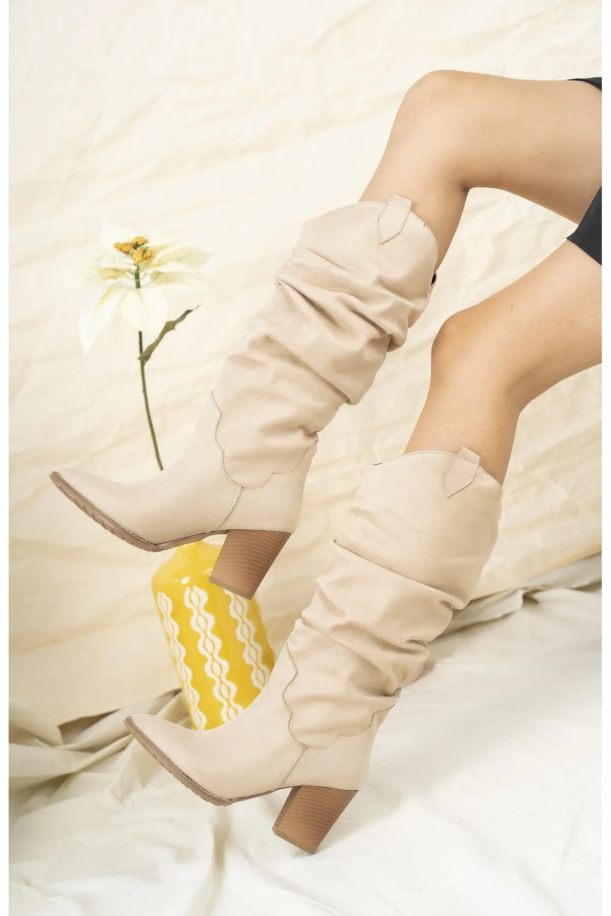 MUGGO  Ilkn05 Cowboy-Damenstiefel