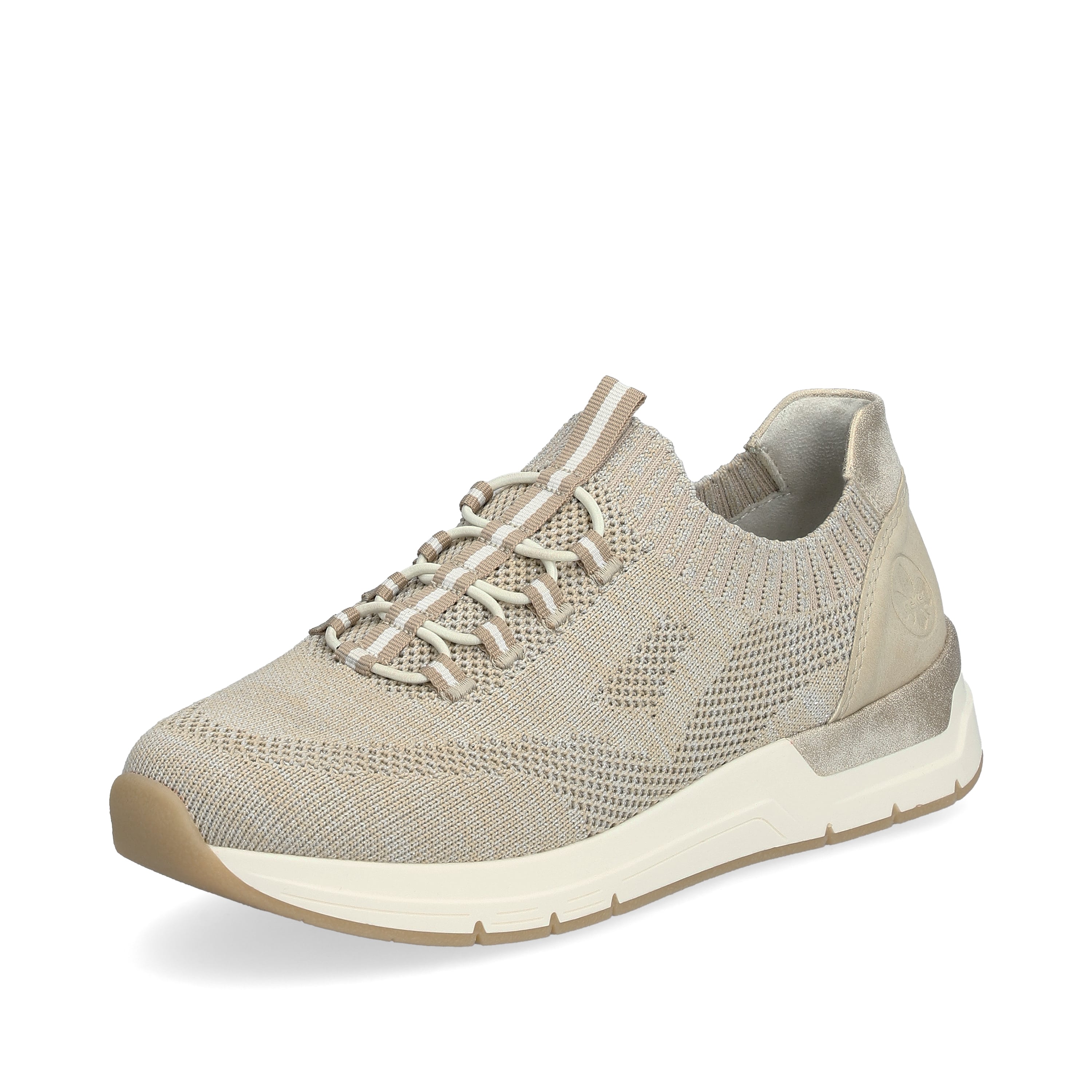 Rieker Damen Slipper beige-grau