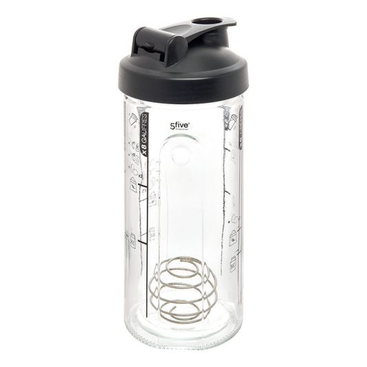 Shaker pentru aluat de clătite - 800ml - Cu bilă de amestecare