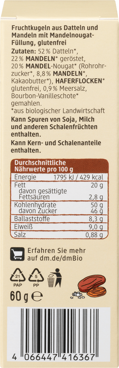 Bliss Balls, gesalzene Mandel, 60 g