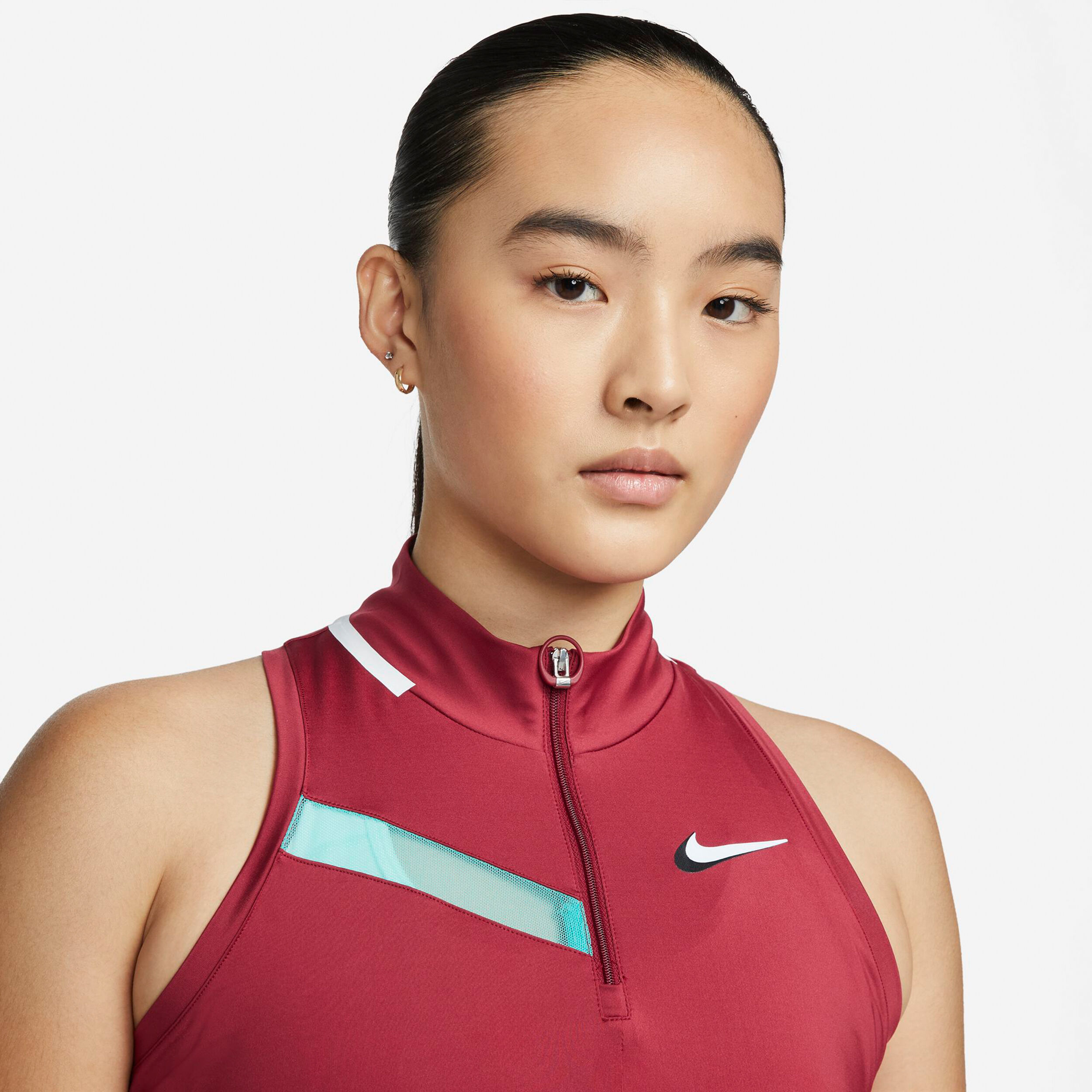 Court Dri-Fit Tank-Top Damen - Dunkelrot, Mehrfarbig