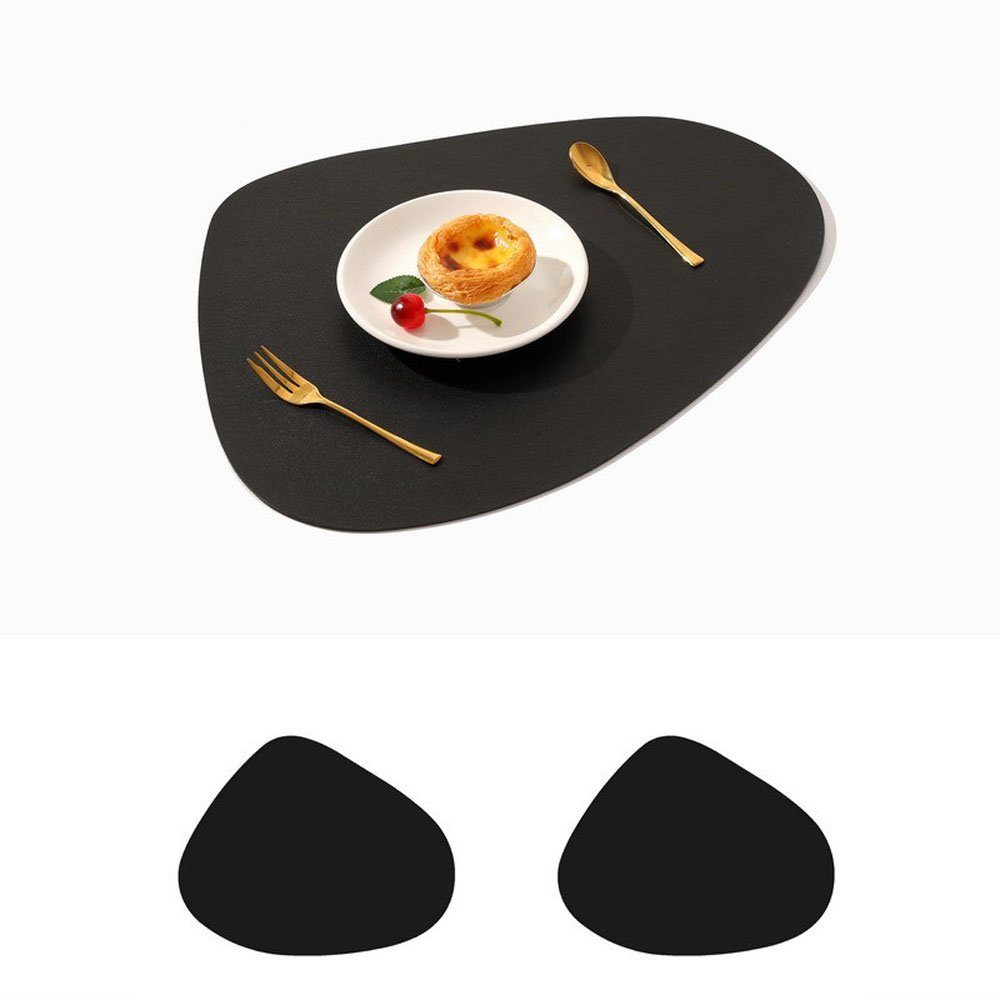 Zimtky Tischsitz 2 Tischsets Abwaschbar Rund mit