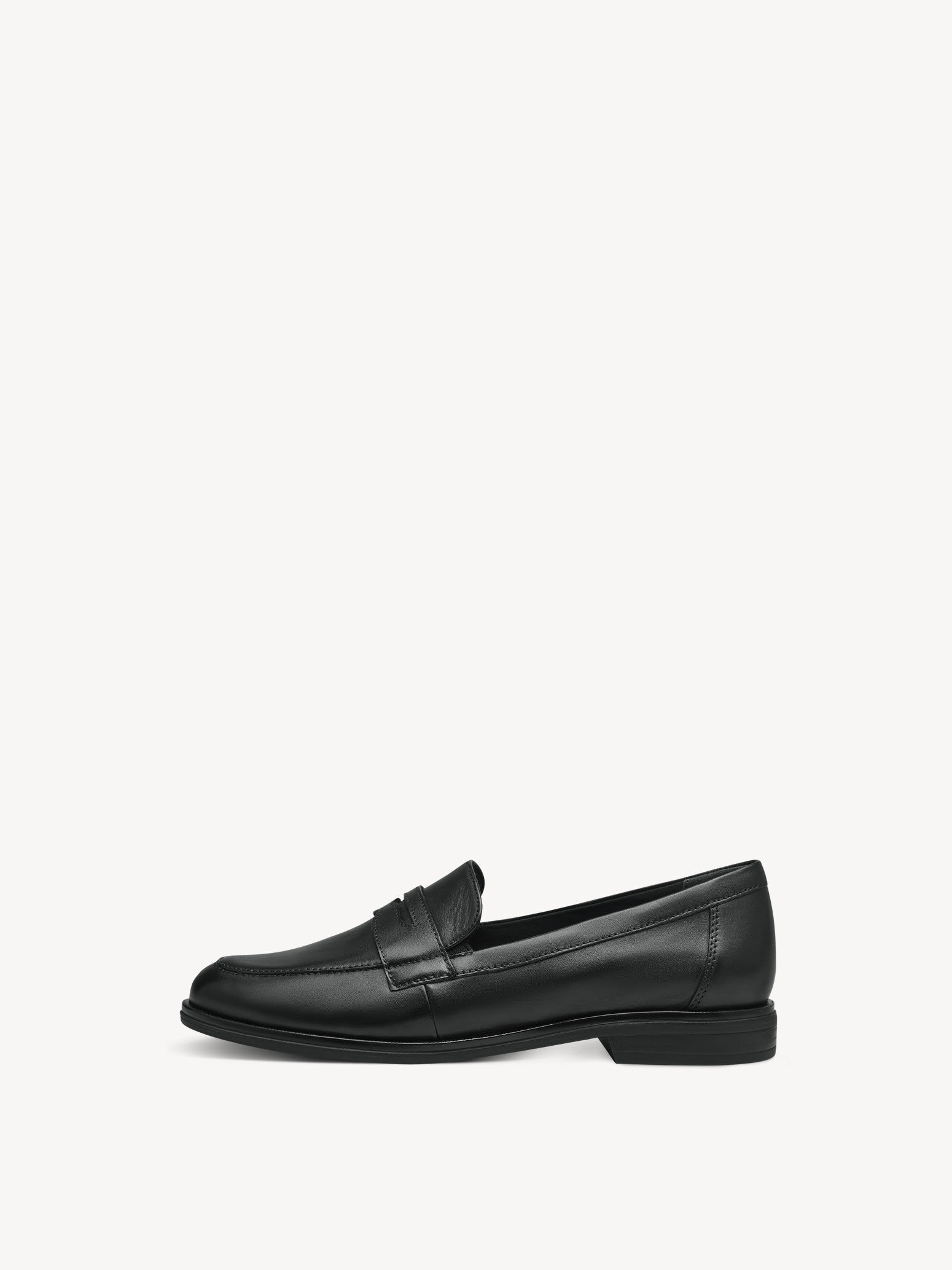 Slipper en cuir - noir