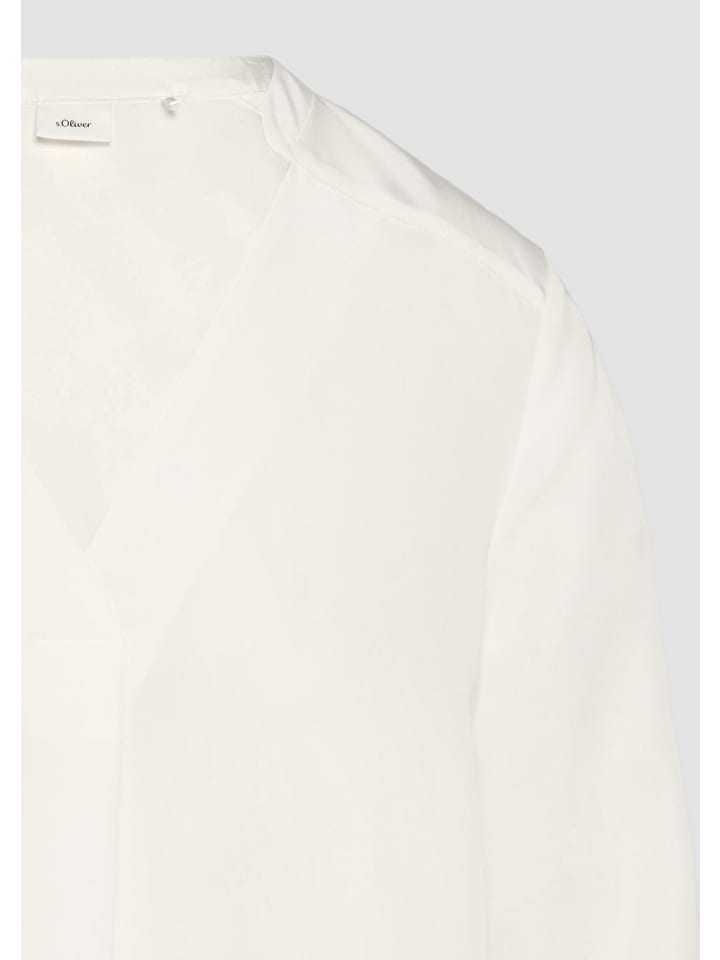 s.Oliver BLACK LABEL Bluse langarm in Creme günstig kaufen
