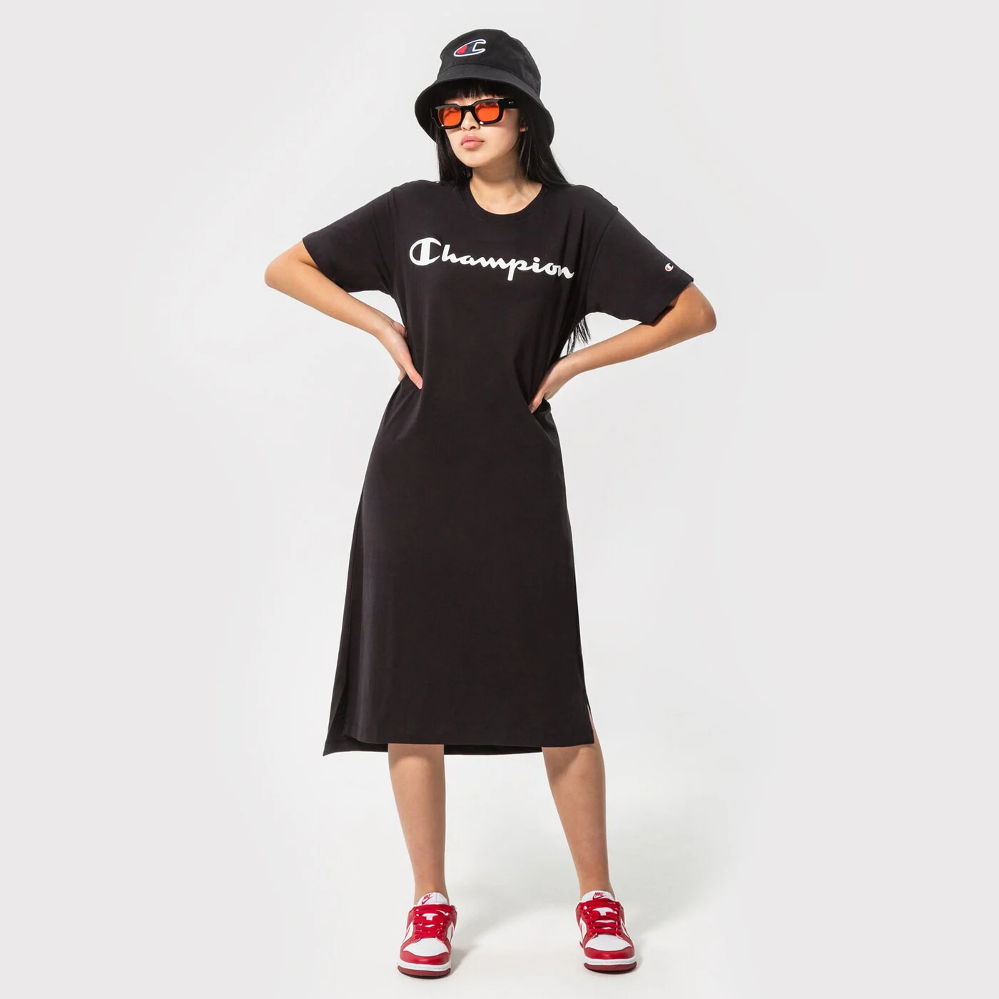 CHAMPION KLEID TRAININGSANZUGS Schwarz