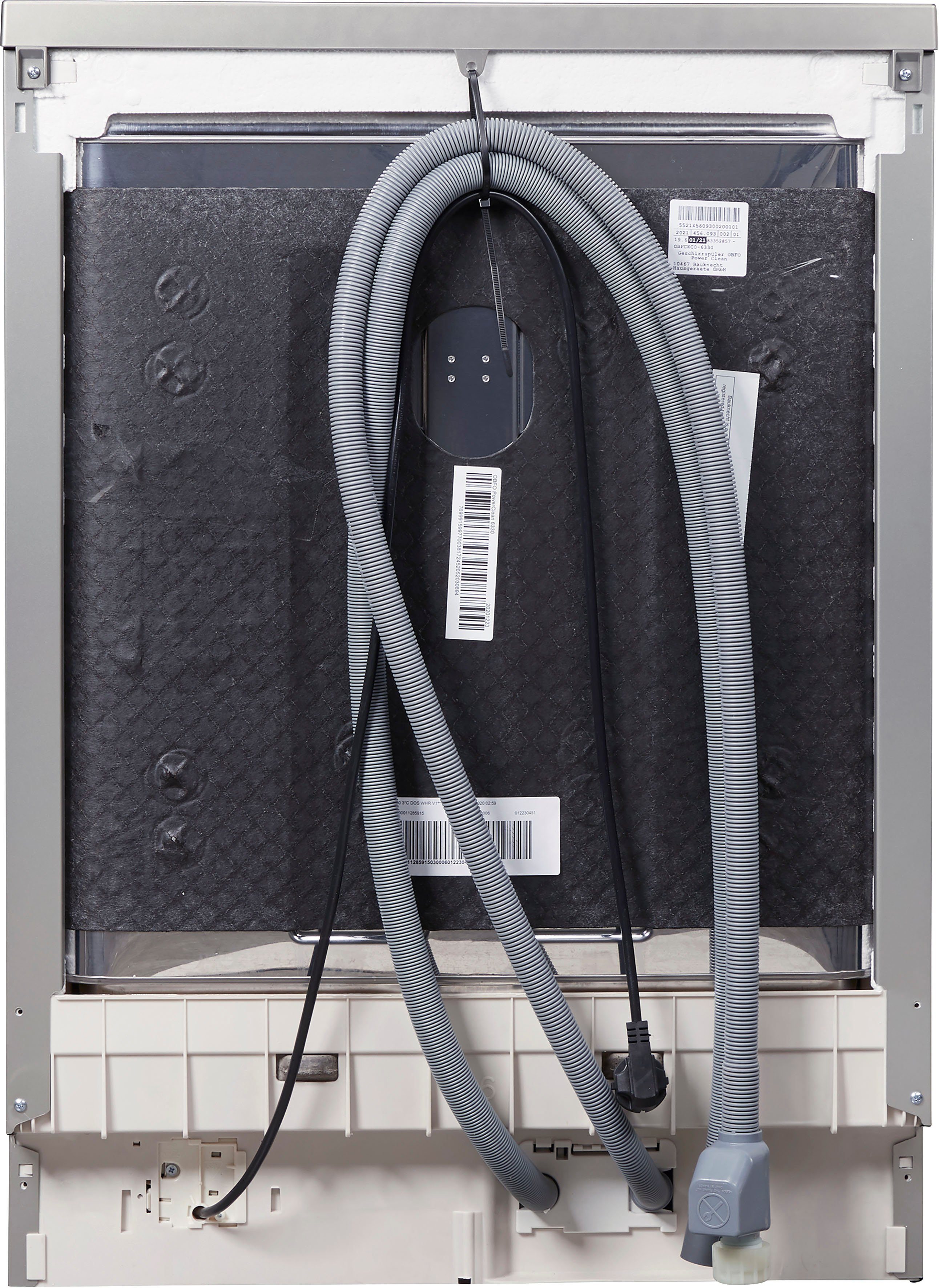 BAUKNECHT Standgeschirrspüler, OBFO POWERCLEAN 6330, 14 Maßgedecke