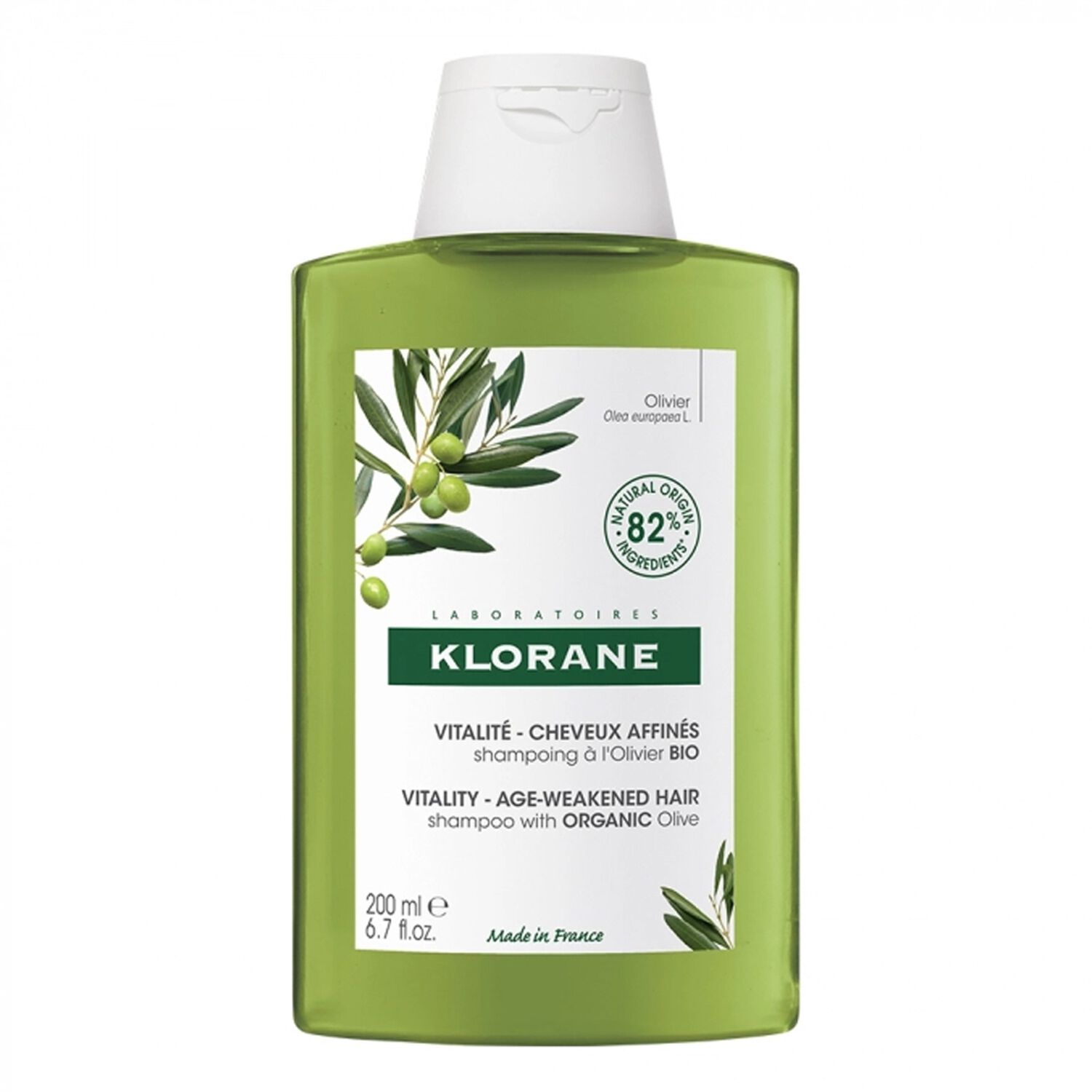 Klorane Shampoing Olivier Bio - Cheveux Fatigués