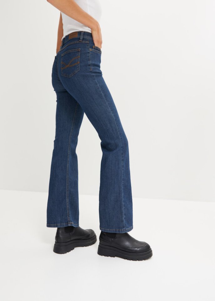 Komfort-Stretch-Jeans Bootcut