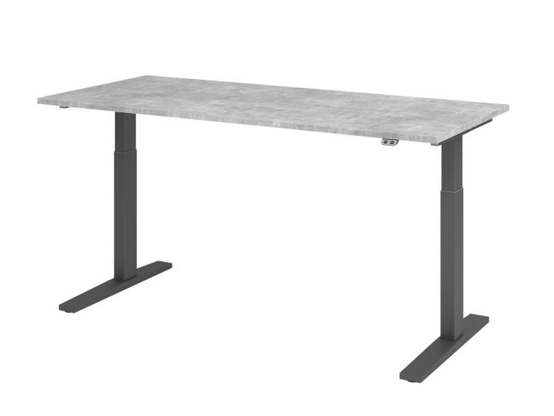 Hammerbacher Sitz-Stehschreibtisch VXMKA19/M/G Grau 1.800 x 800 x 1.200 mm