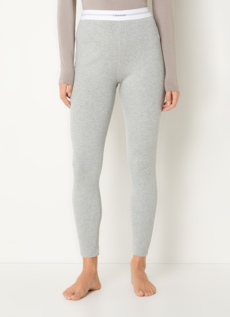 Calça legging de cintura alta para treino Calvin Klein com faixa com o logotipo.