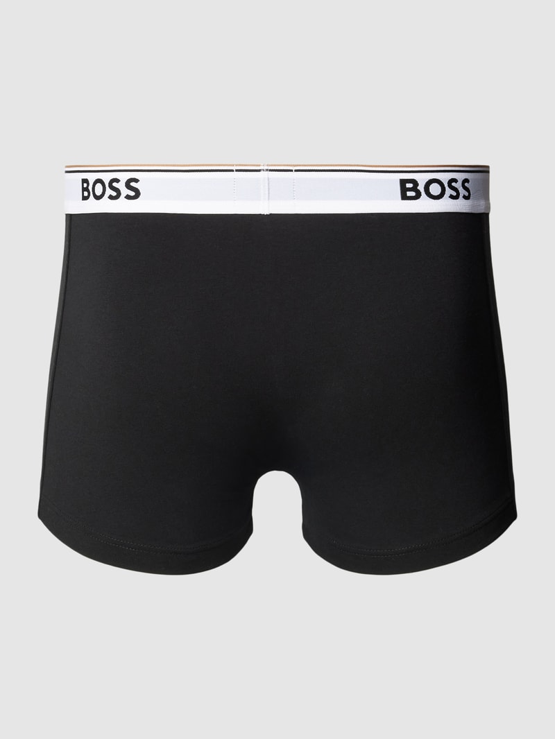 Trunks mit Label-Bund im 3er-Pack in bordeaux rot