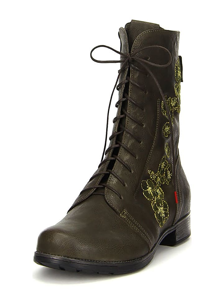 Think! Leder-Stiefeletten 