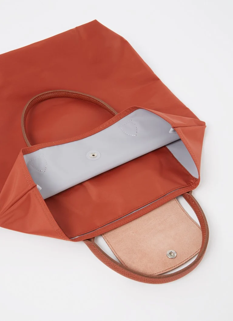 Τσάντα Longchamp Le Pliage Original M με δερμάτινες λεπτομέρειες