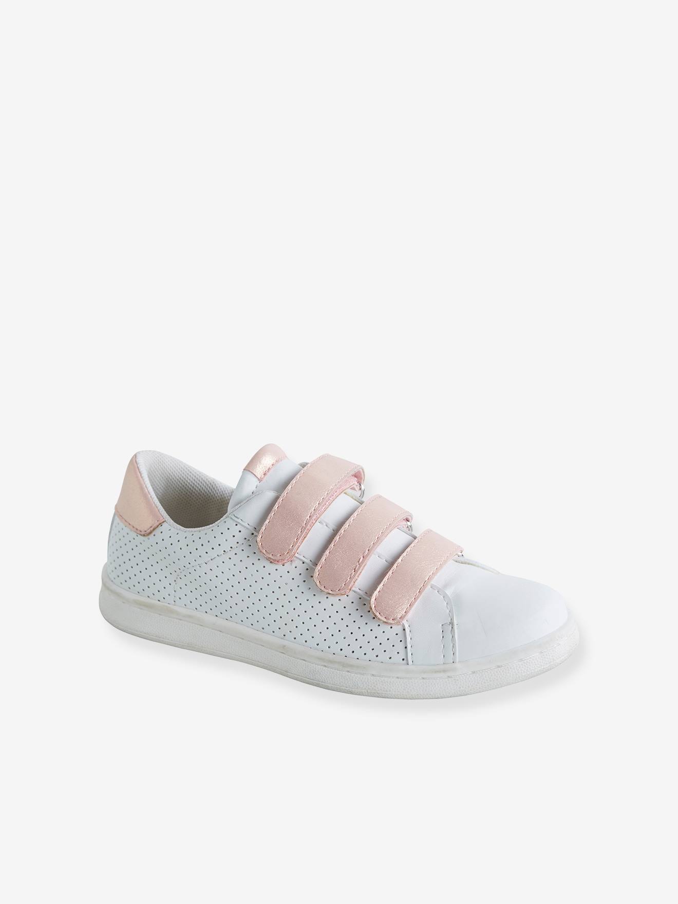 Tennis scratchées fille blanc