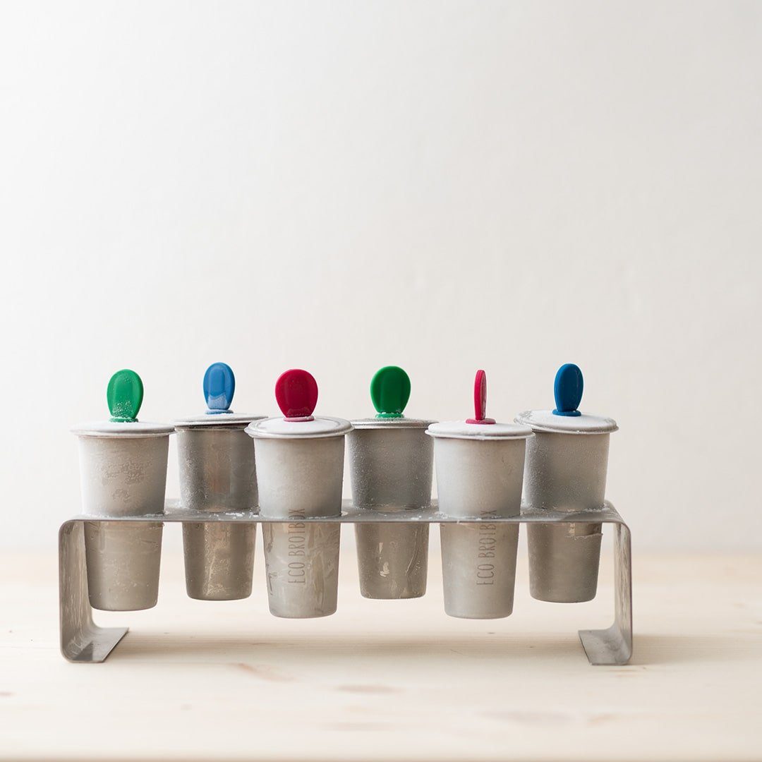 ECO Brotbox Eiswürfelmaschine ECO Ice Pops 6C Eisformen