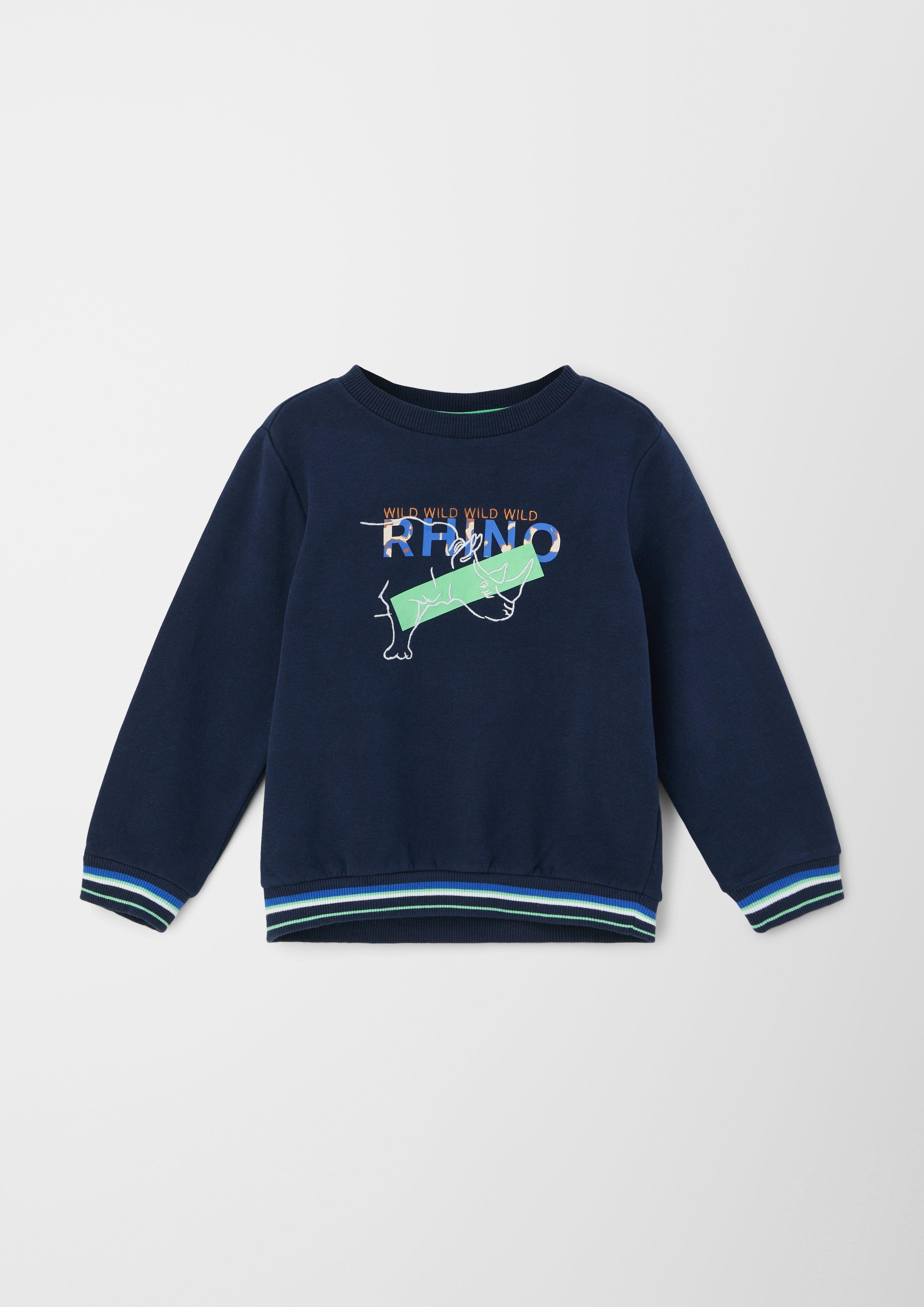 Sweatshirt mit Stickerei und Print  2122970-5952