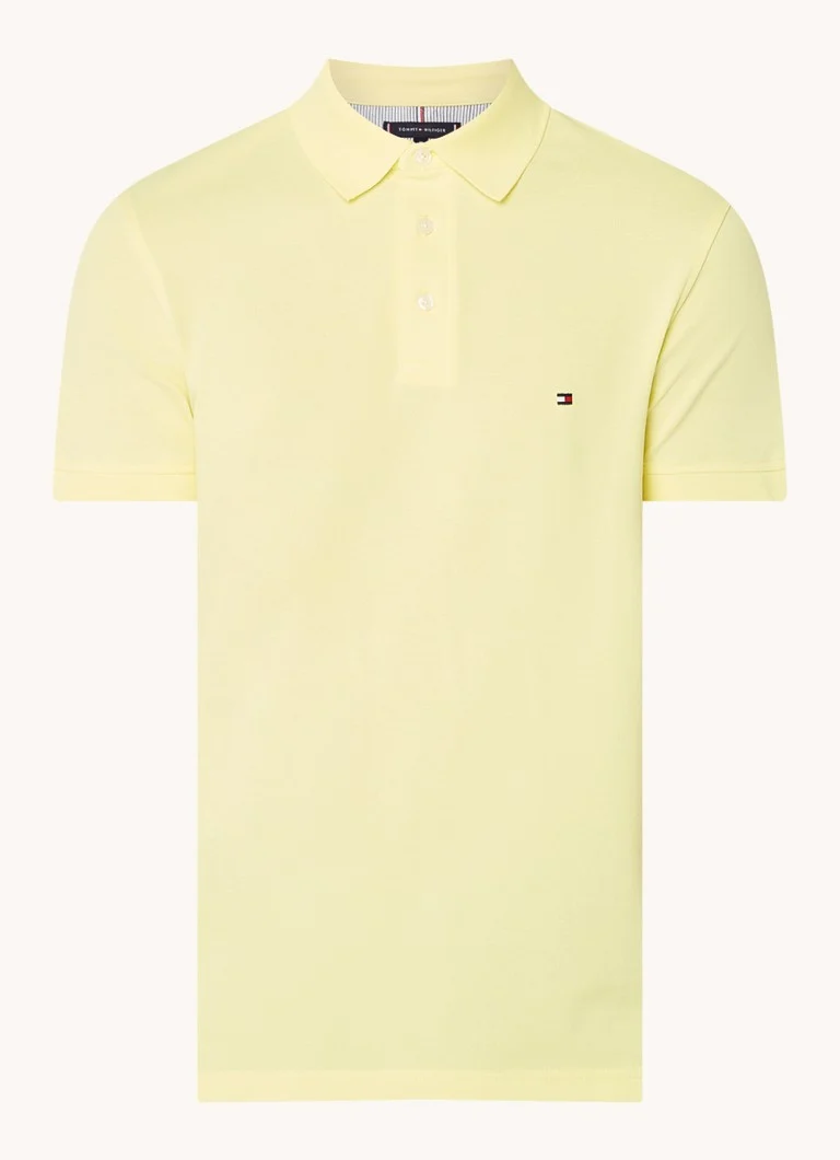 Polo Tommy Hilfiger 1985 slim fit com bordado do logotipo
