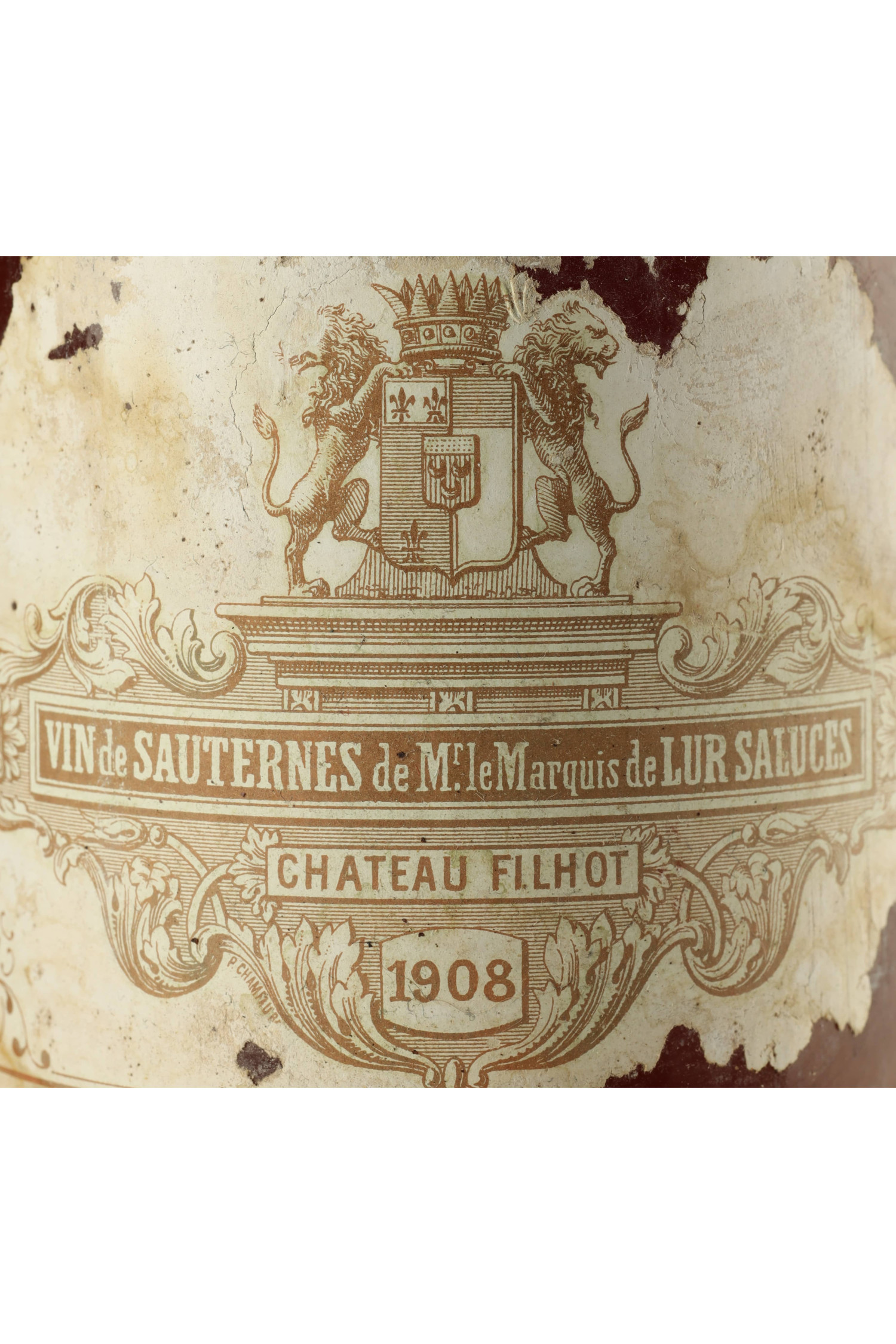 Château Filhot 1908, Sauternes