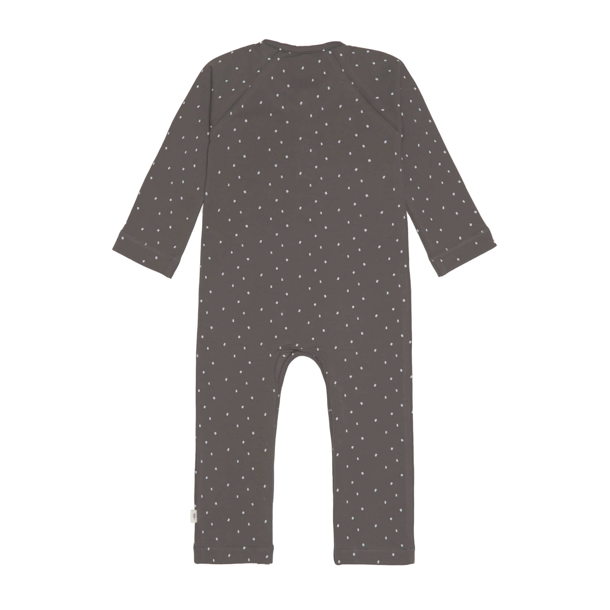Strampler, Baby Overall - Bio Baumwolle, Spots Anthrazit