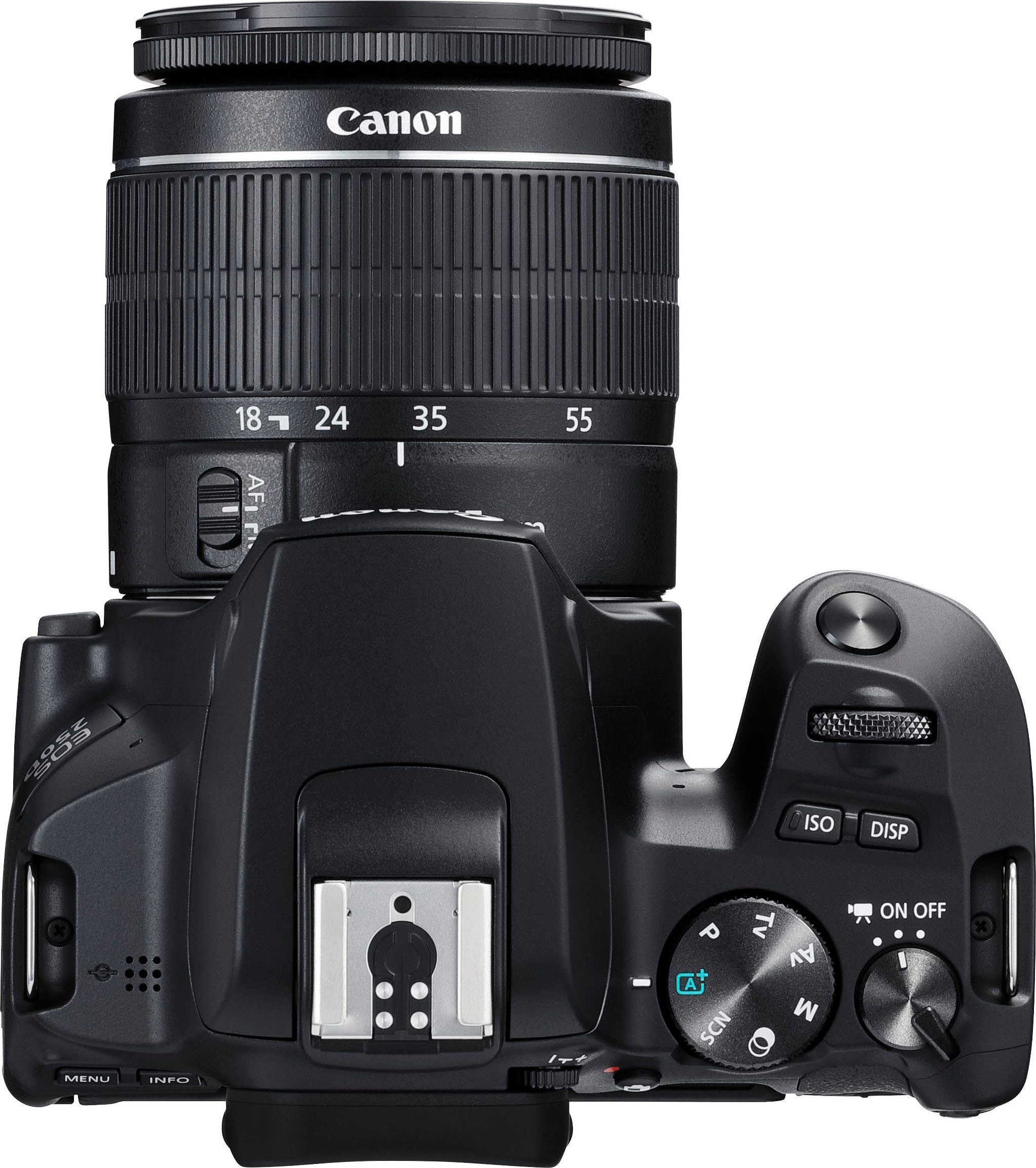 Canon 250D + EF-S 18-55mm f/3.5-5.6 III + SB130 Kit Systemkamera (EF-S 18-55mm f/3.5-5.6 III, 24,1 MP, Bluetooth, WLAN)