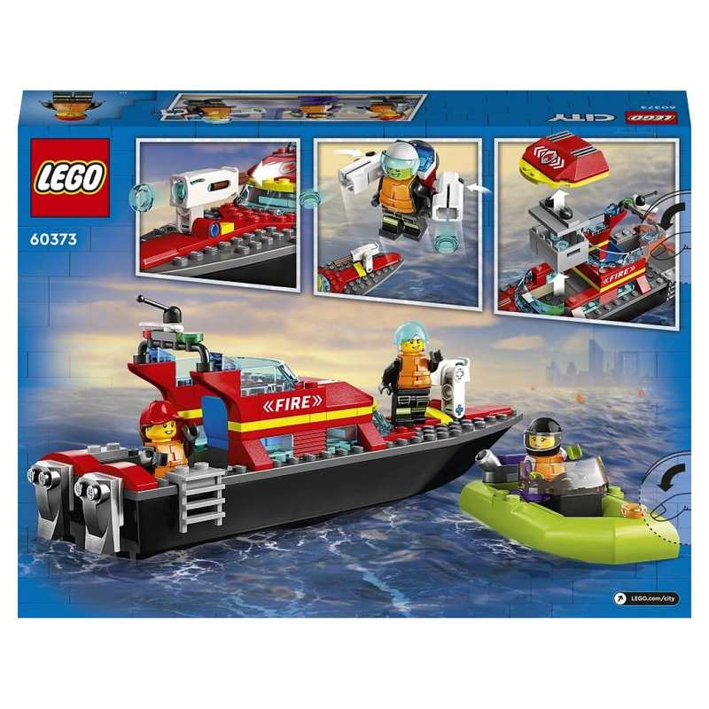 60373 Le bateau de sauvetage des pompiers LEGO City