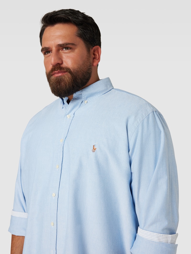 PLUS SIZE Freizeithemd mit Button-Down-Kragen in bleu